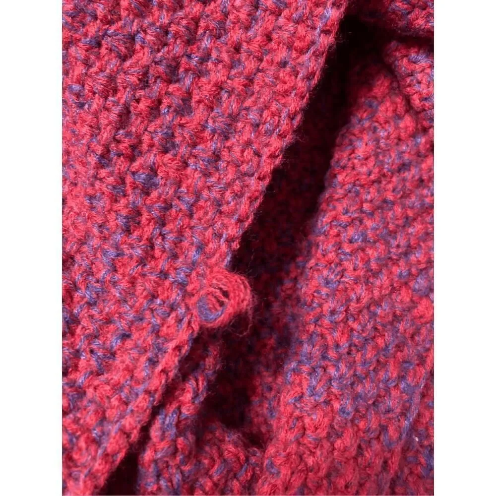 Mermaid Blanket Handmade red purple